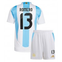 Dětský fotbalový dres Argentina Cristian Romero #13 Copa America 2024 Domácí Krátký Rukáv (+ trenýrky)